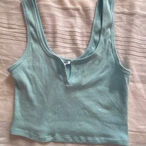 Garage light blue crop top !